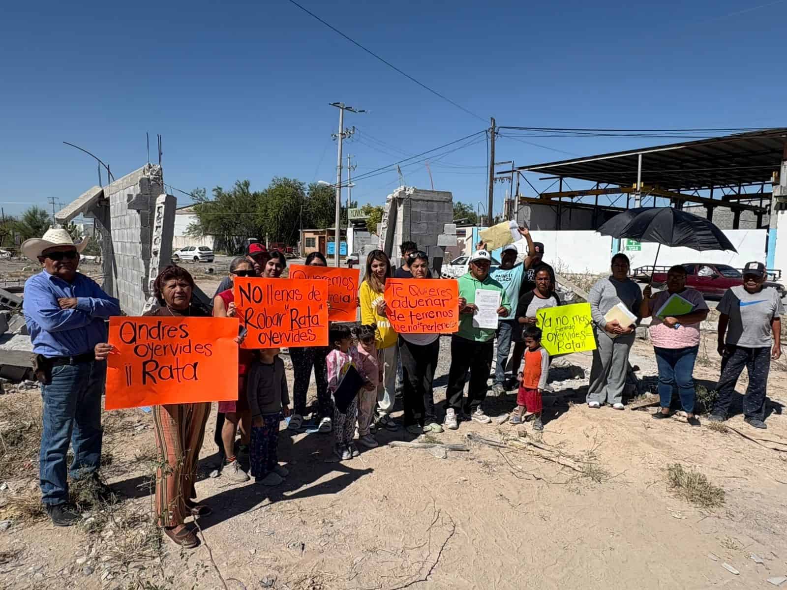 Conflicto en Frontera por terrenos ejidales: Vecinos se enfrentan a amenazas y maquinaria pesada