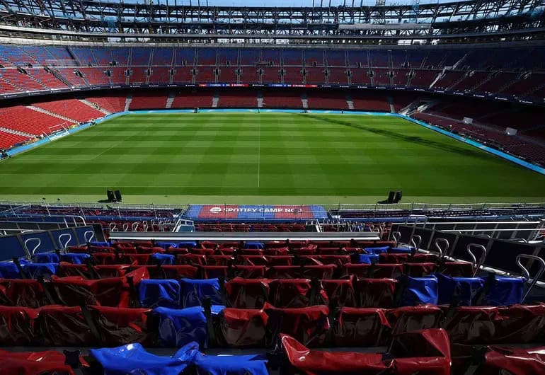 El Barcelona abre las puertas del Spotify Camp Nou para entrenamiento público