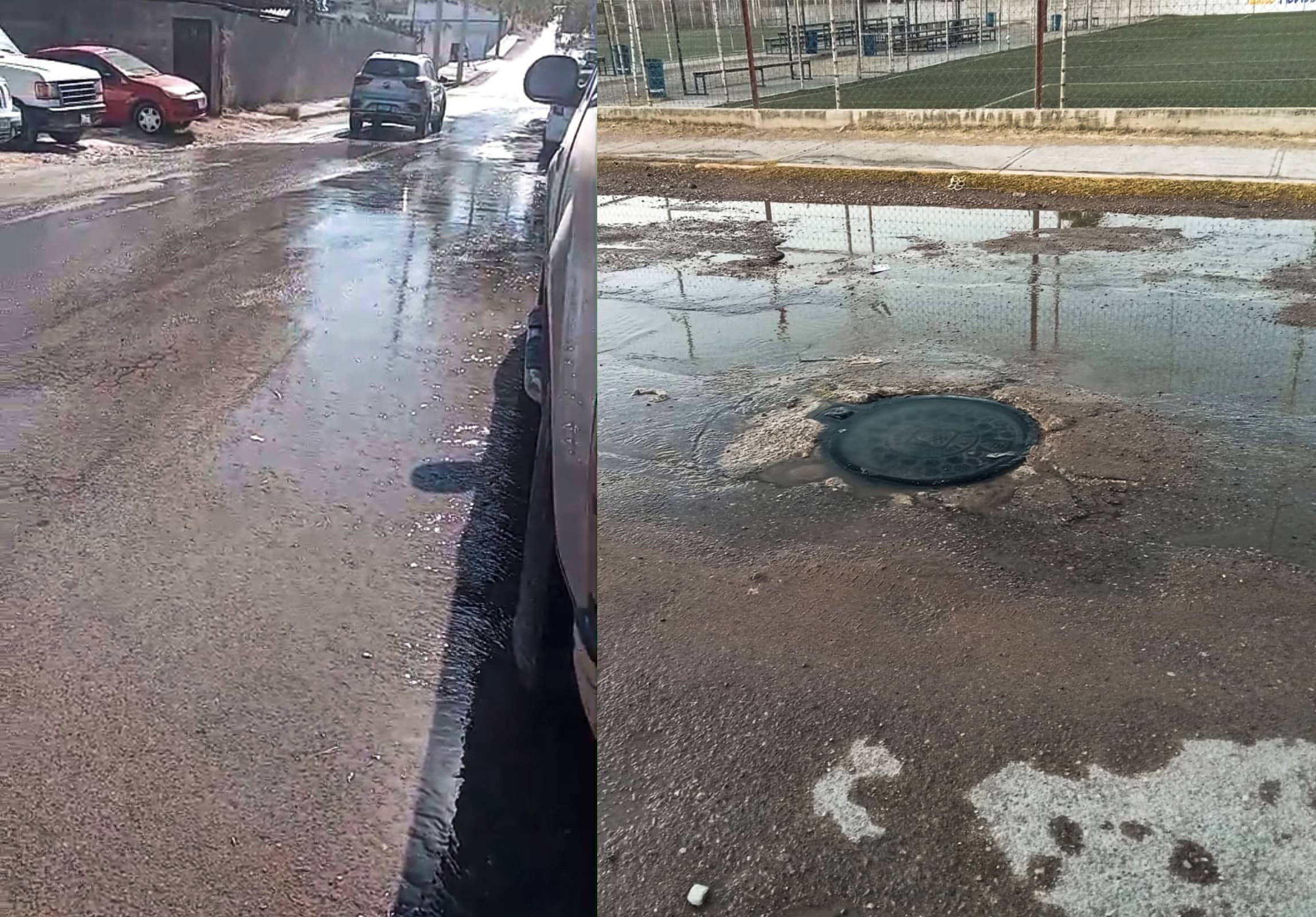 Fuga de agua en la colonia San Luis preocupa a vecinos de Piedras Negras