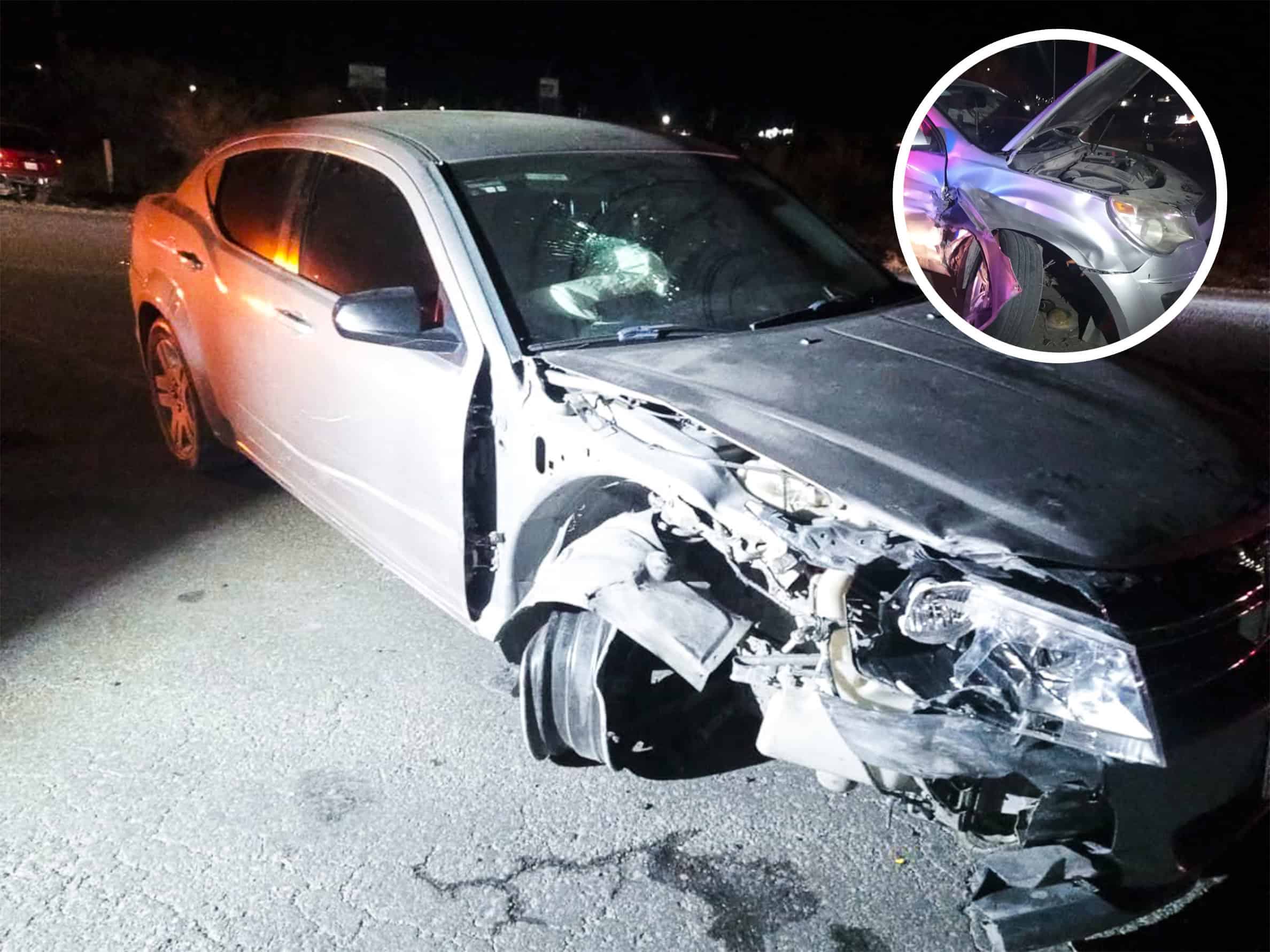 Choque en Los Columpios deja solo daños materiales en Ciudad Acuña