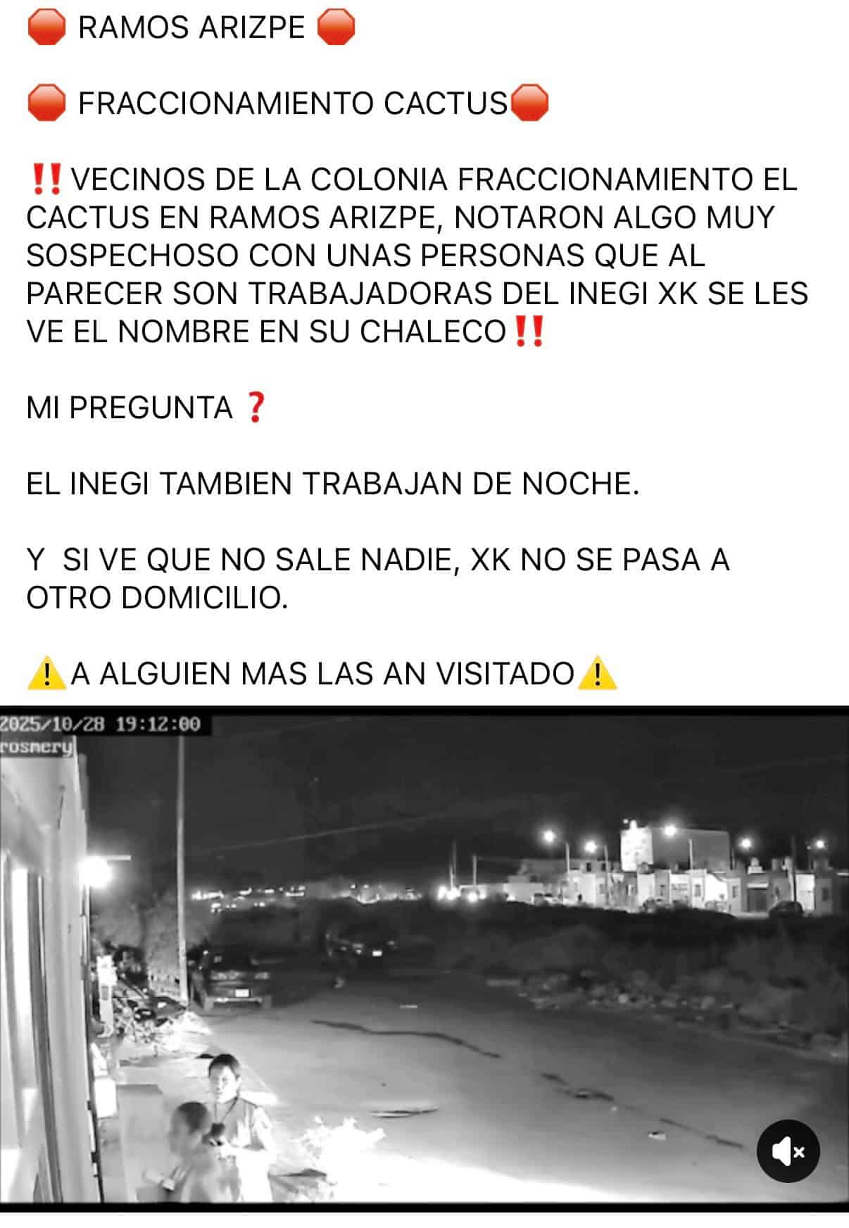 Encuestadoras del INEGI en Coahuila realizan encuestas económicas después del anochecer