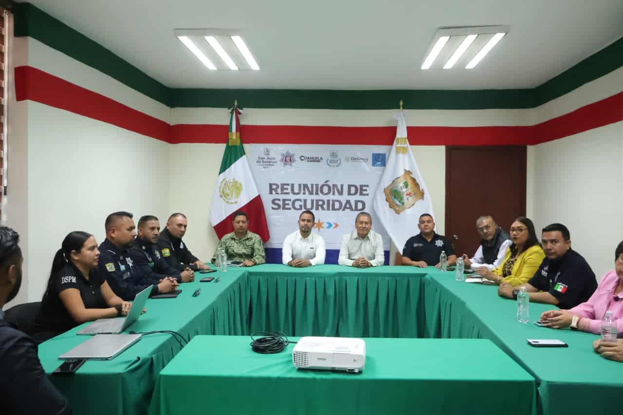 Alcalde de San Juan de Sabinas lidera coordinación en seguridad pública