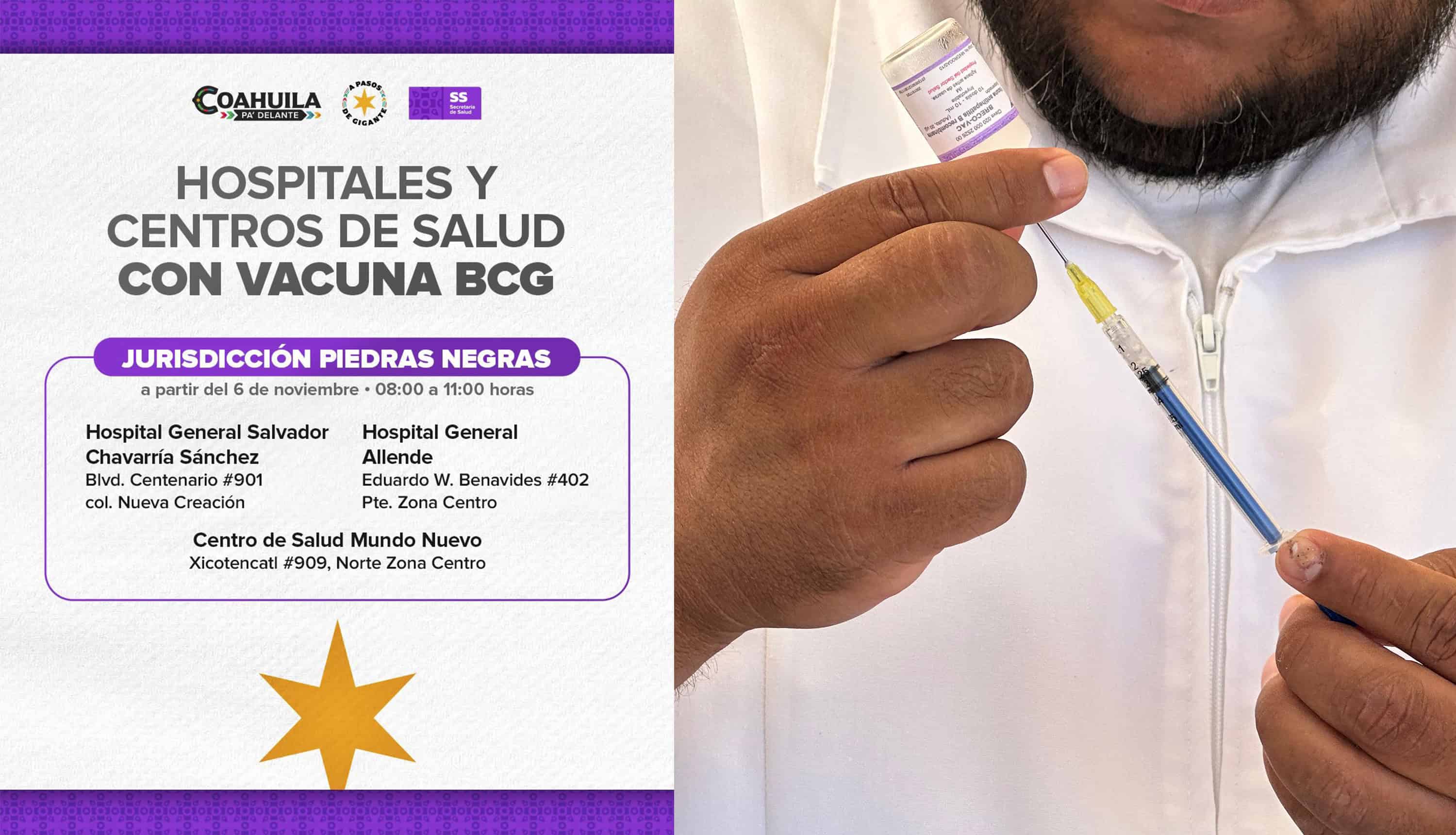 Reanudan  aplicación de  vacuna BCG tras meses de desabasto