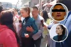 Detienen a hombre que acosó a la presidenta Claudia Sheinbaum en el Centro Histórico