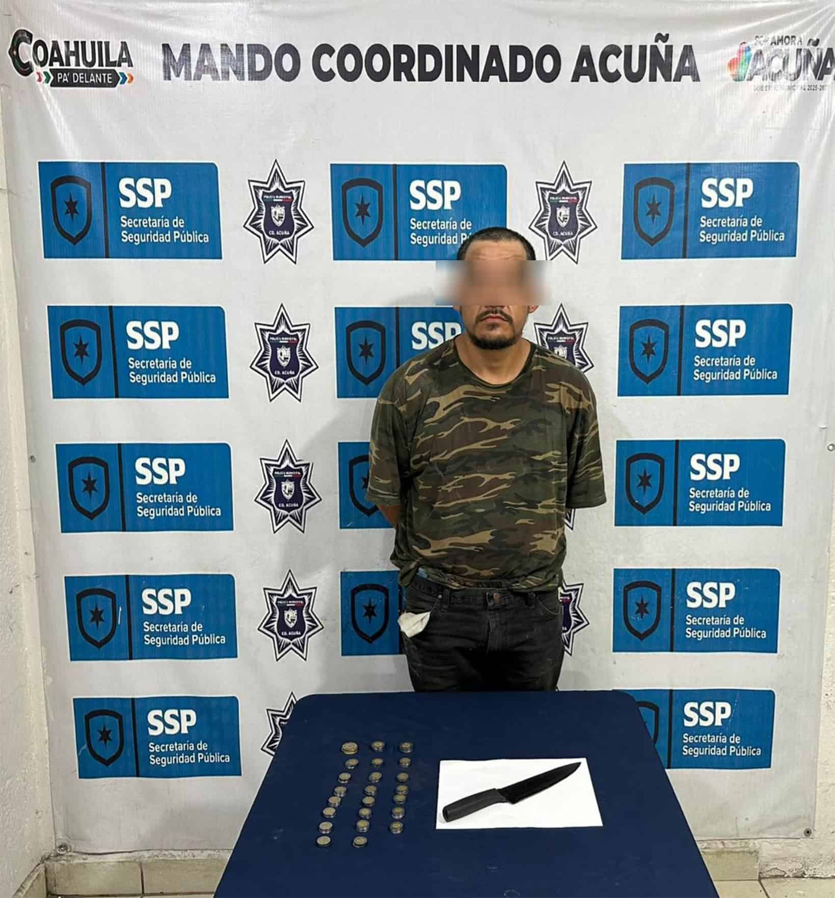 Detienen a joven por robar dinero de dispensadores de agua en Ciudad Acuña