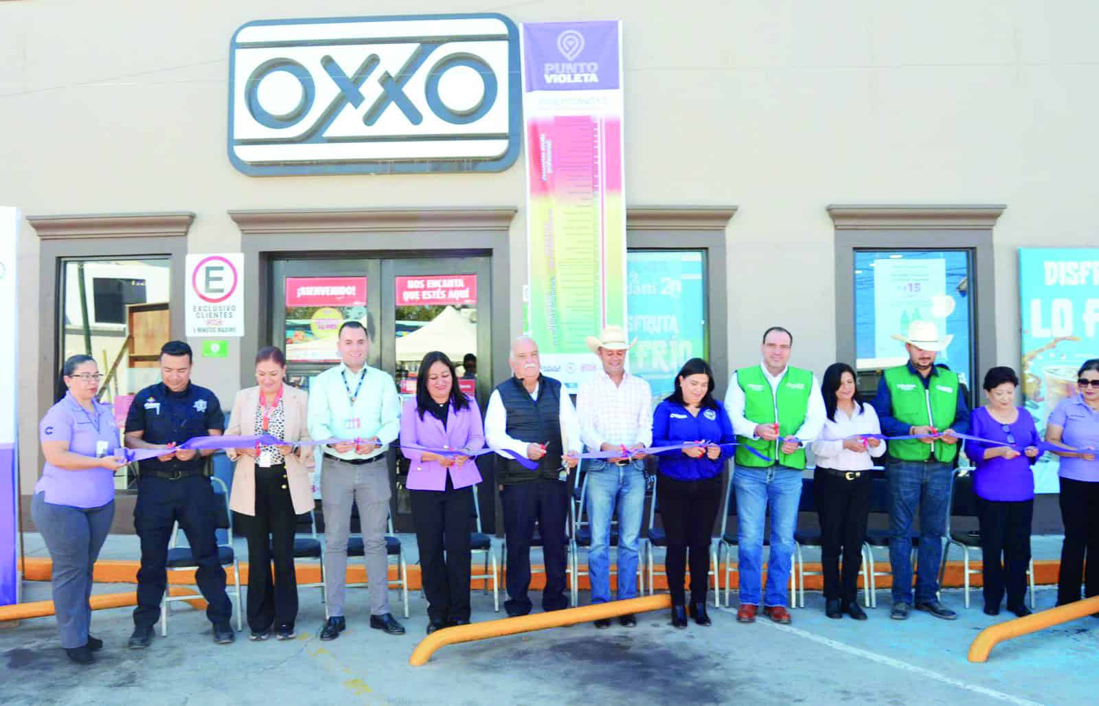 Inaugurado Punto Violeta Oxxo en Múzquiz para Proteger a Mujeres en Riesgo