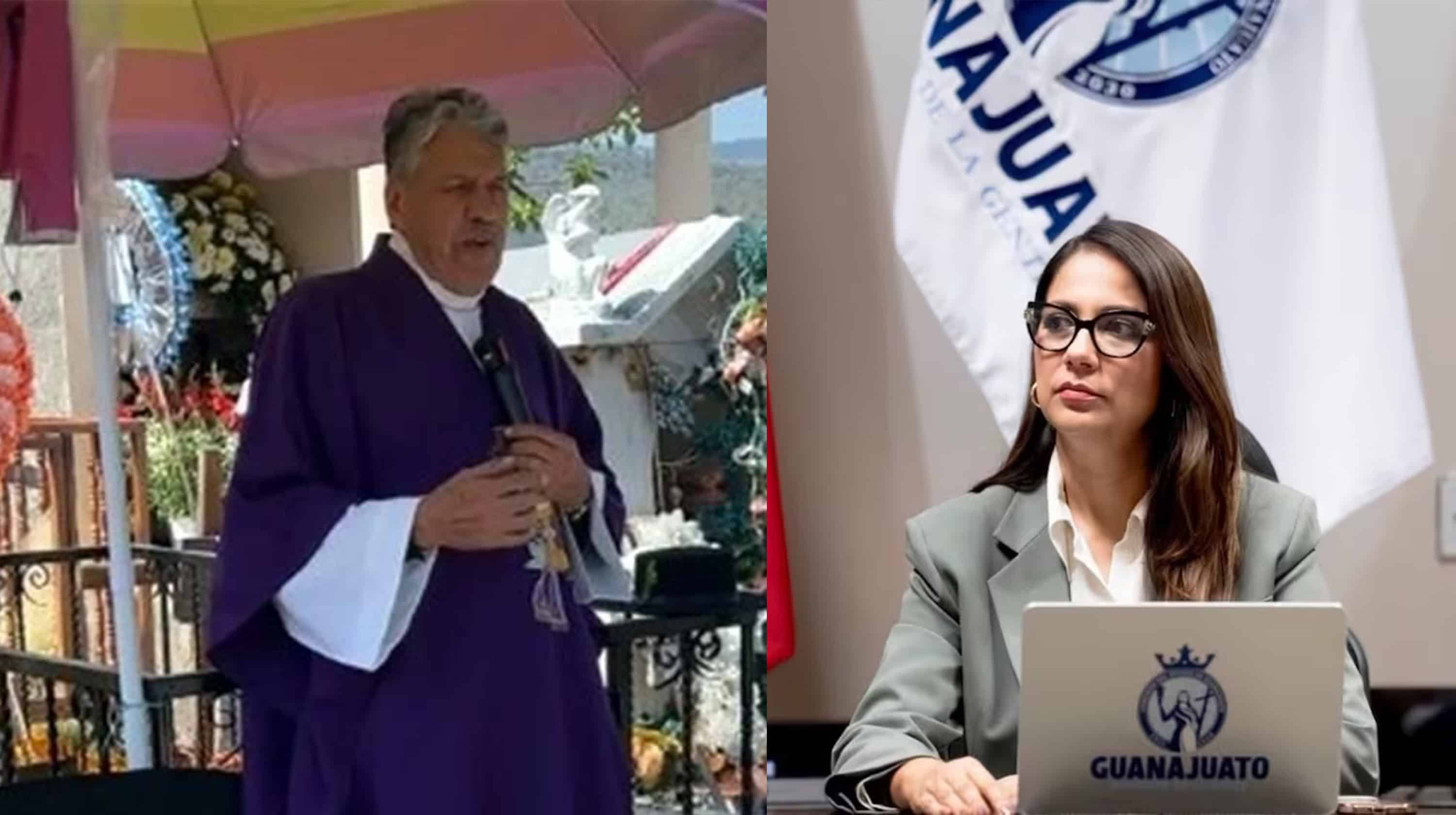 VIDEO: Padre Pistolas amenaza a la gobernadora de Guanajuato; ella descarta denunciarlo