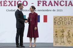 Sheinbaum y Macron firman acuerdo sobre códices aztecas