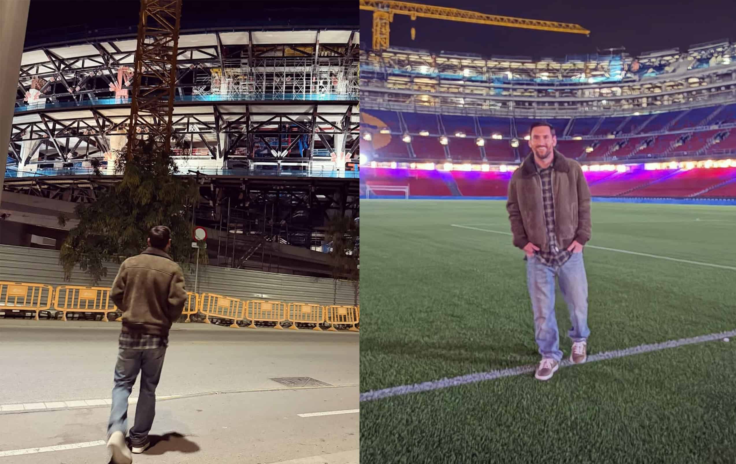 Lionel Messi vuelve a Barcelona y revive la emoción del Camp Nou renovado