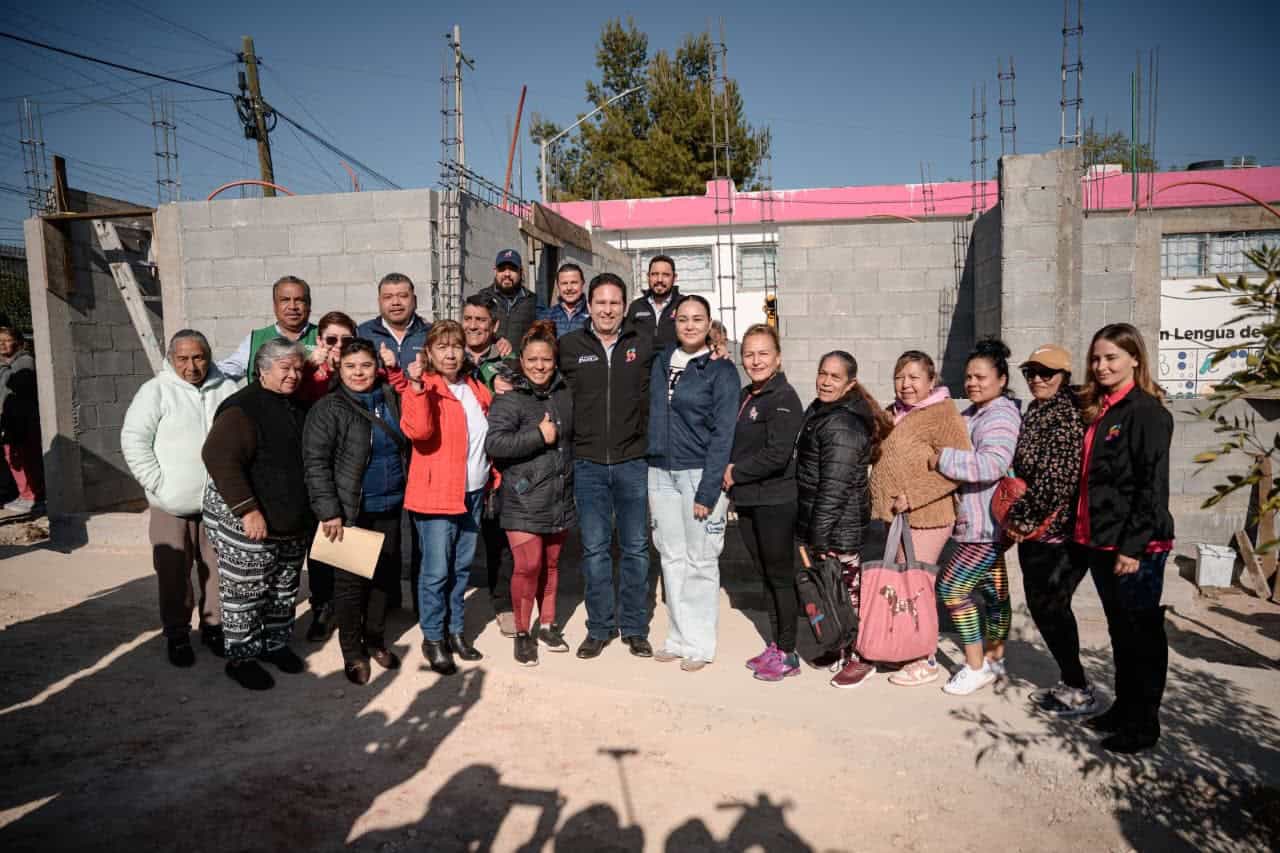 Javier Díaz supervisa ampliación del Centro Comunitario en Saltillo