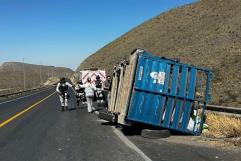 Un hombre lesionado tras volcadura de camioneta en Monclova