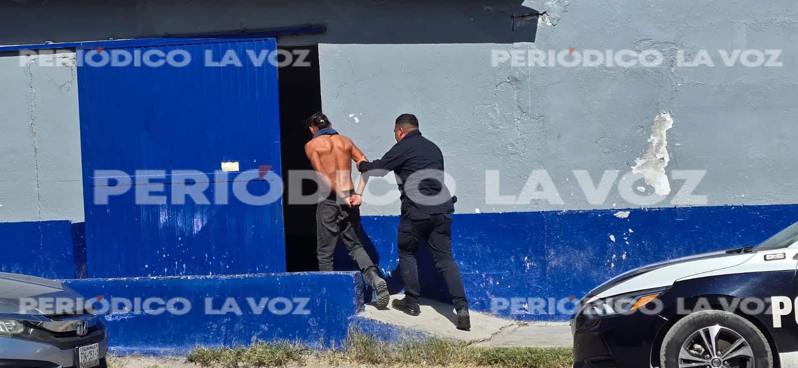 Detienen a hombre en Monclova por portación de cuchillo y asalto
