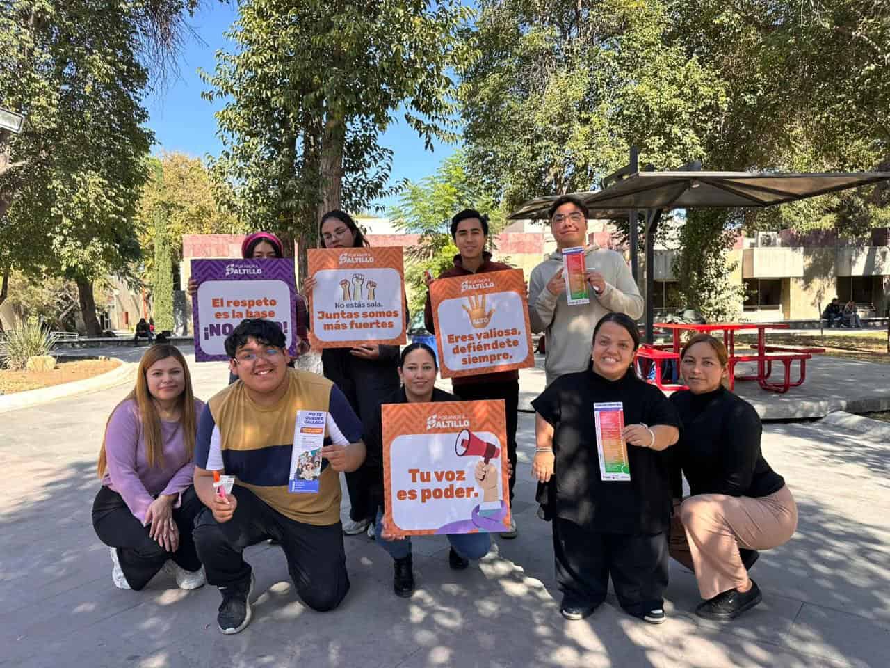 Brigadas Naranja Saltillo realizan actividades para prevenir la violencia