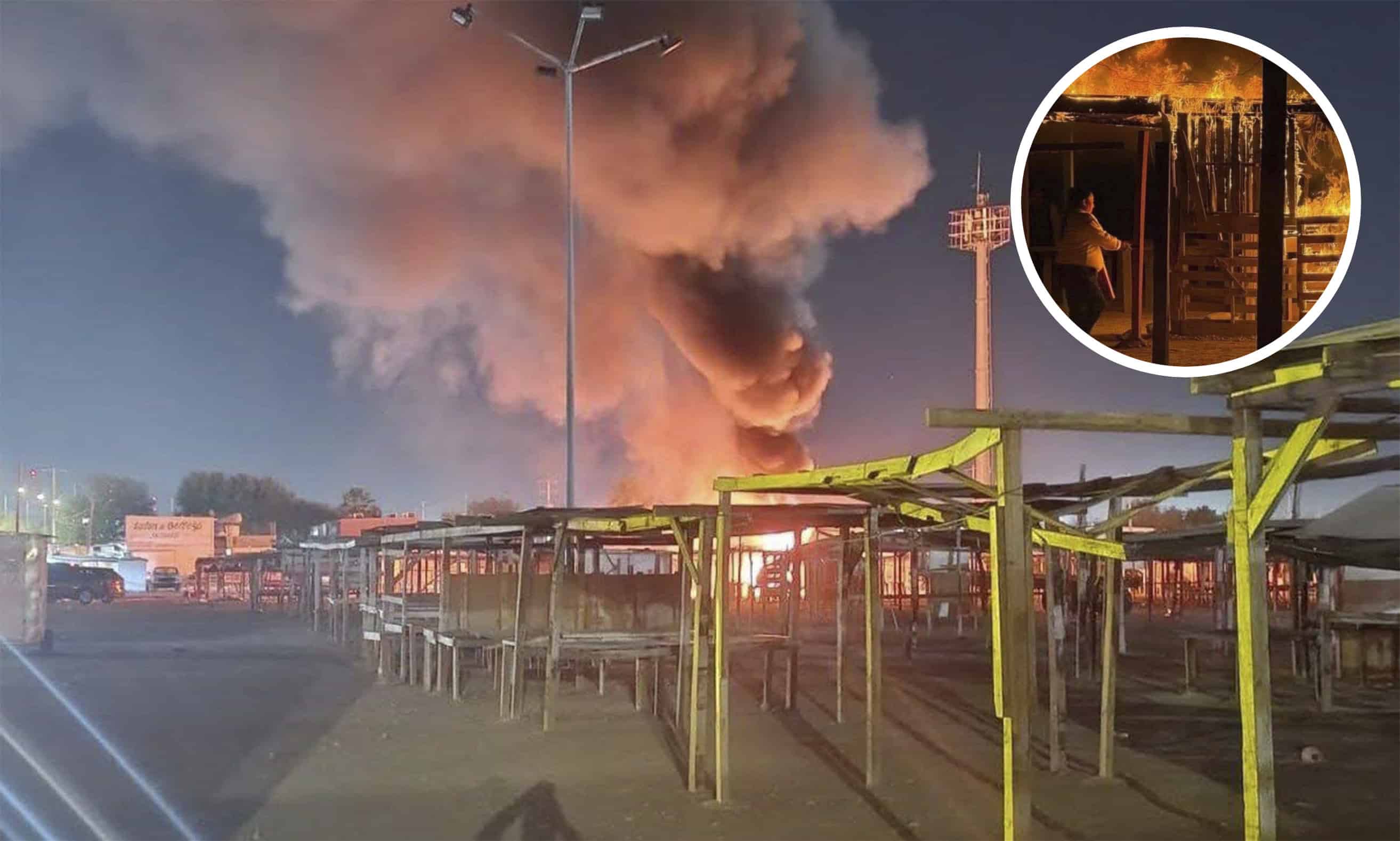 Investigan incendio  provocado en locales  del Mirador Villas