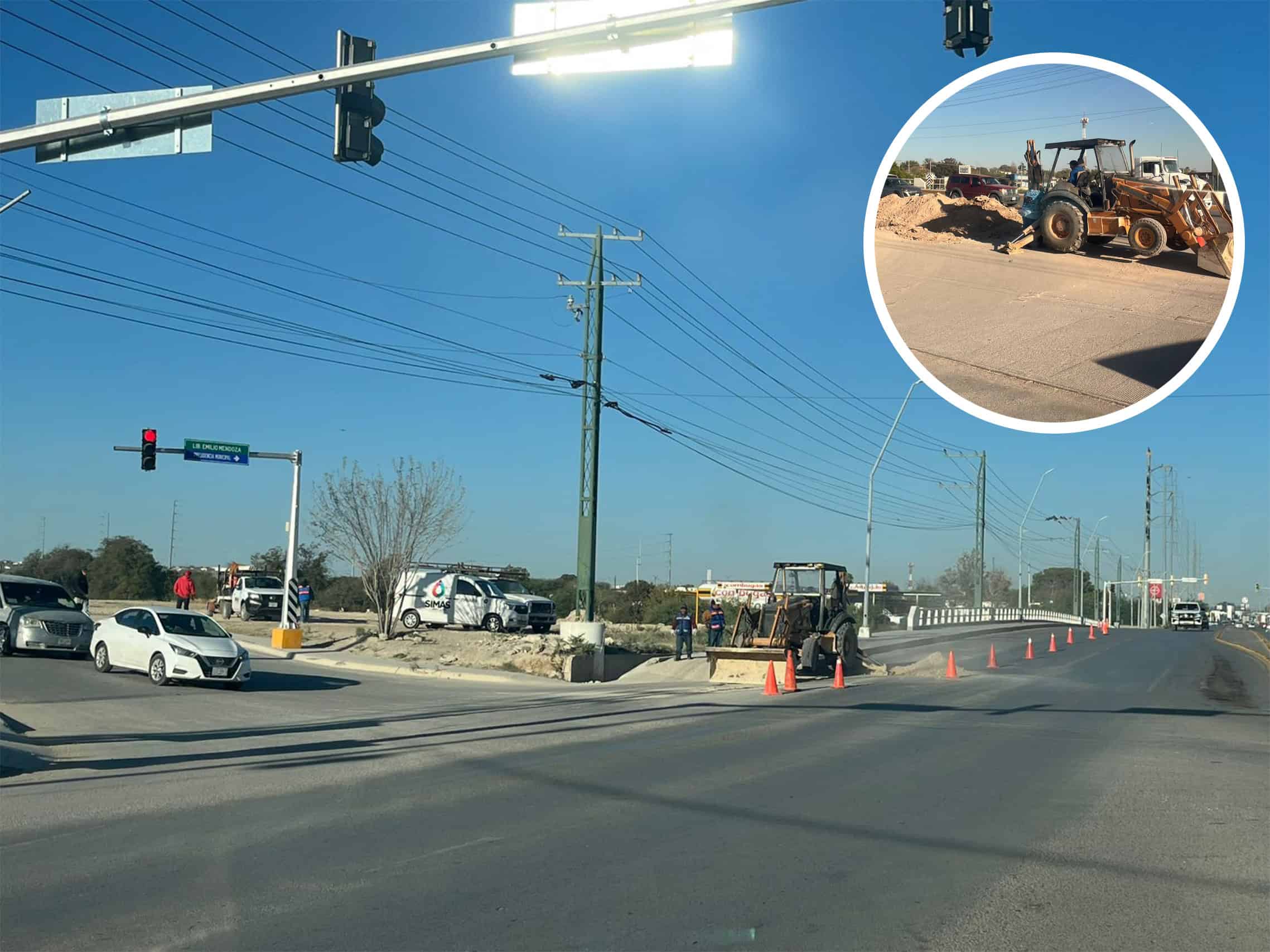 Persisten los problemas en el libramiento Emilio Mendoza: SIMAS vuelve a intervenir la zona