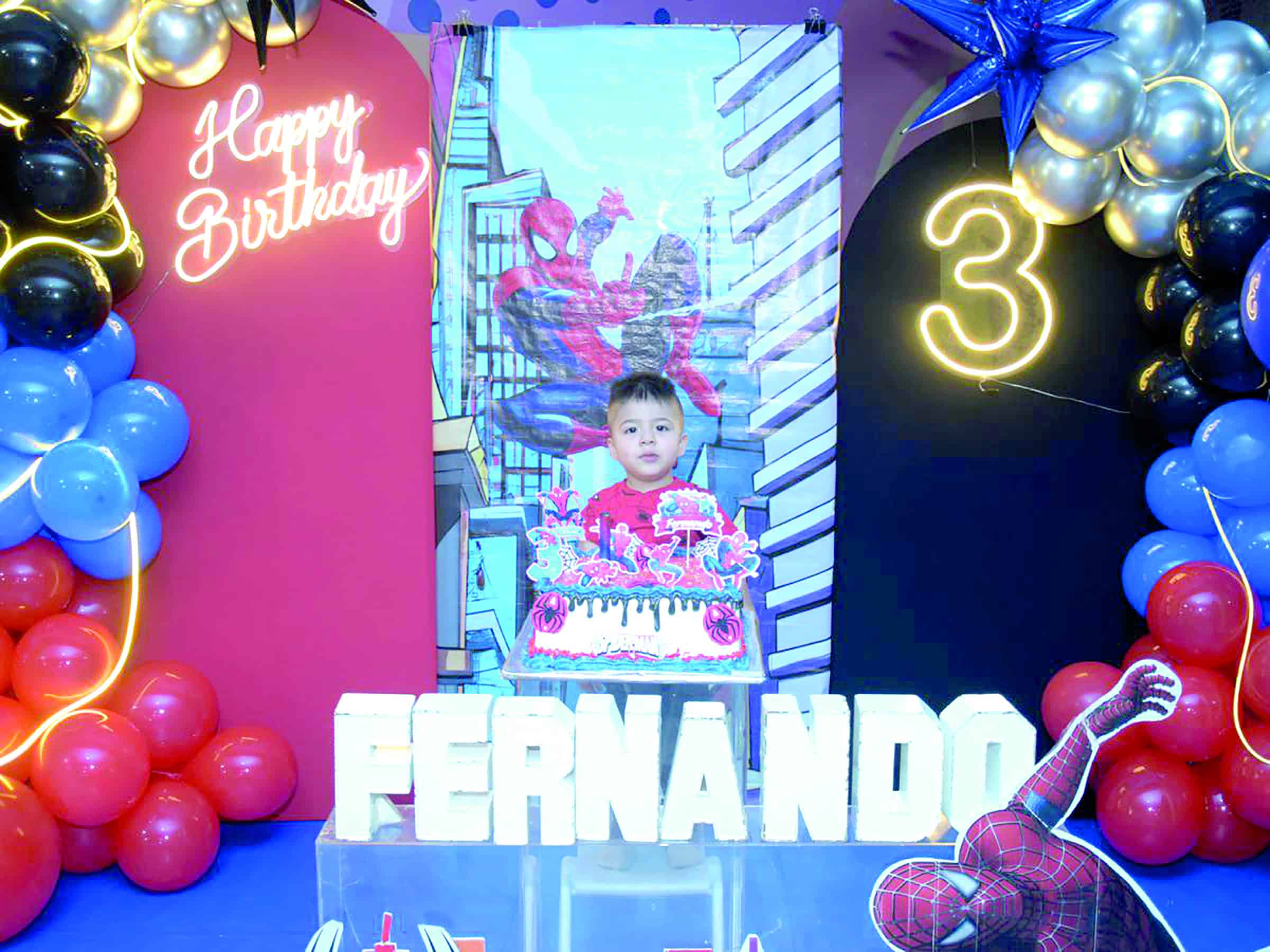 Fernando Arturo Herrera celebra su tercer cumpleaños con fiesta temática en Monclova