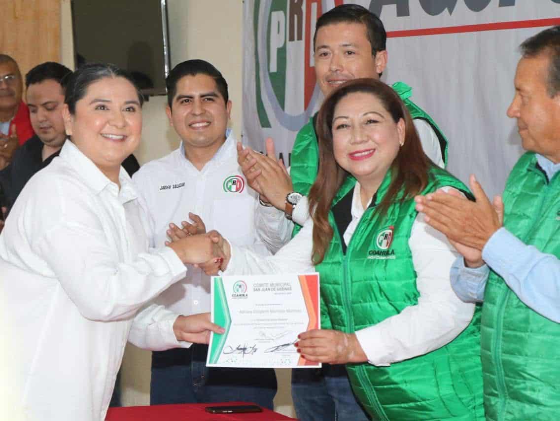 Laura Pérez encabeza Toma de Protesta de nuevos Secretarios del PRI en Nueva Rosita