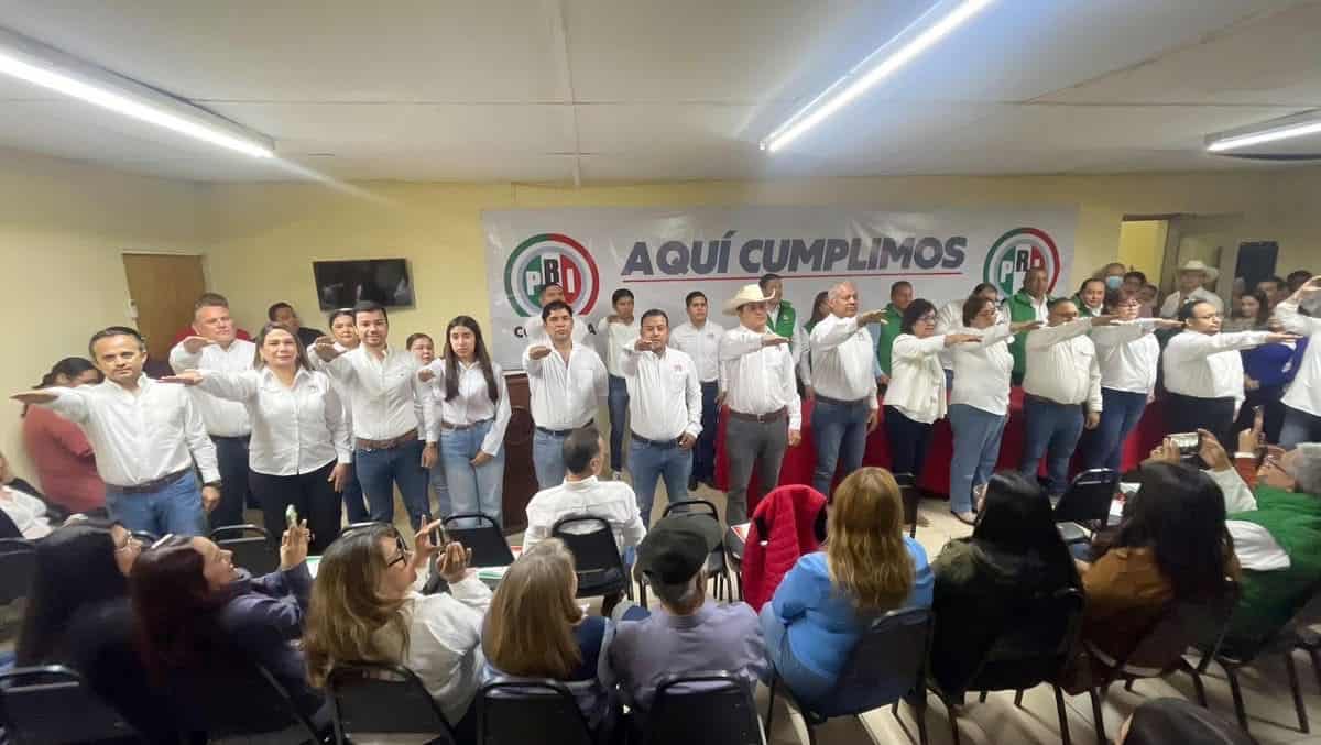 Laura Pérez encabeza Toma de Protesta de nuevos Secretarios del PRI en Nueva Rosita