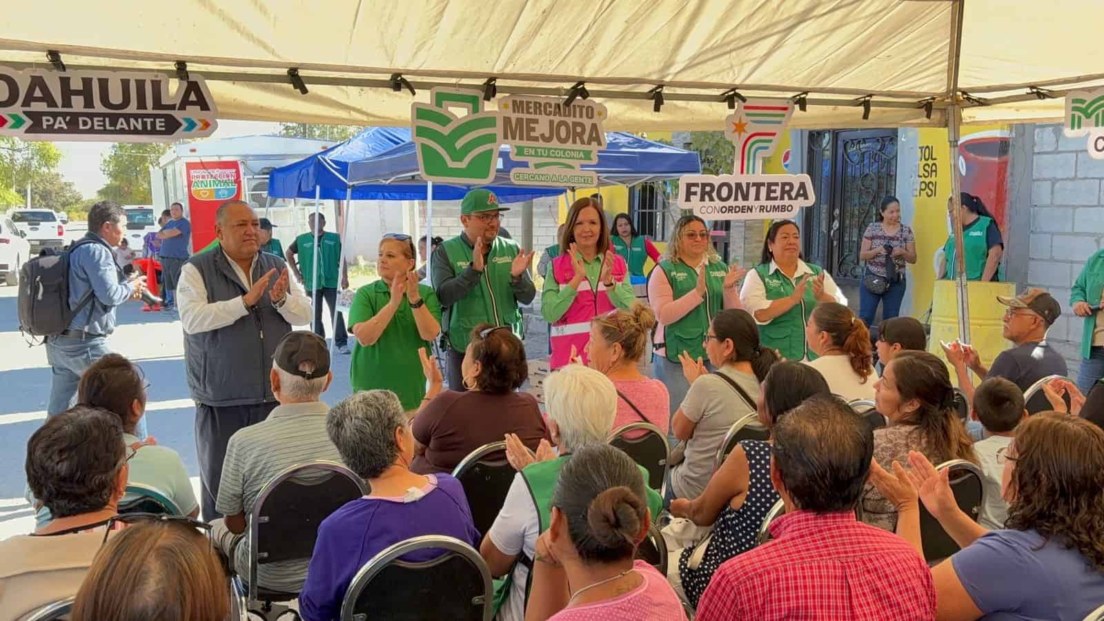 Frontera recibe el programa Mercadito Mejora con productos a bajo costo