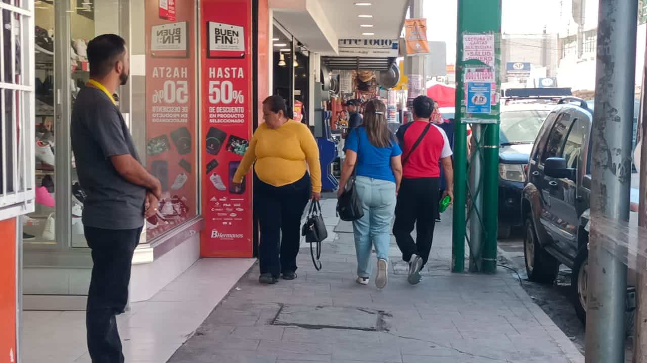 Baja afluencia en comercios de Monclova durante el primer día del Buen Fin