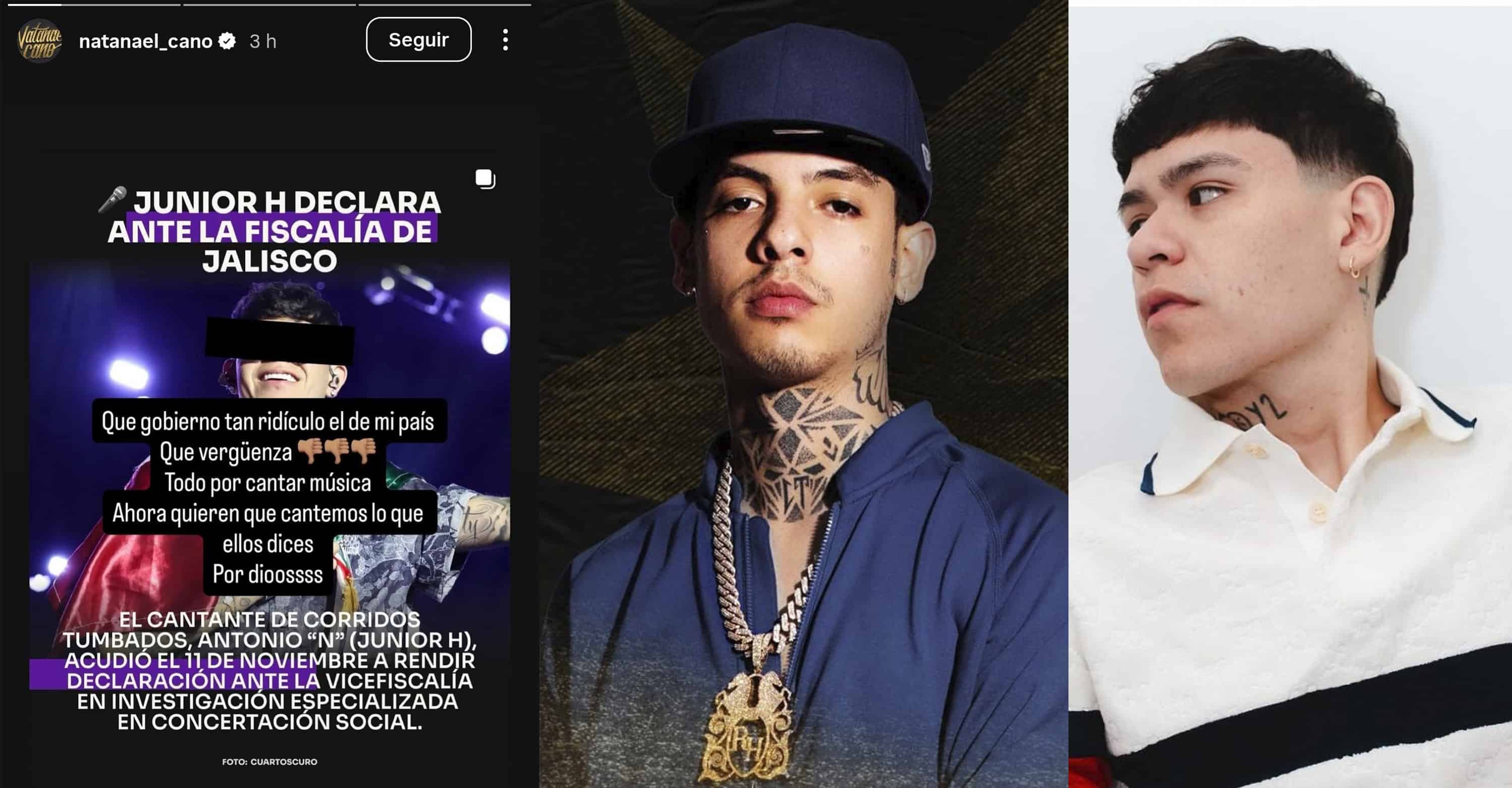 Natanael Cano arremete contra sanción a Junior H por cantar corridos en Jalisco
