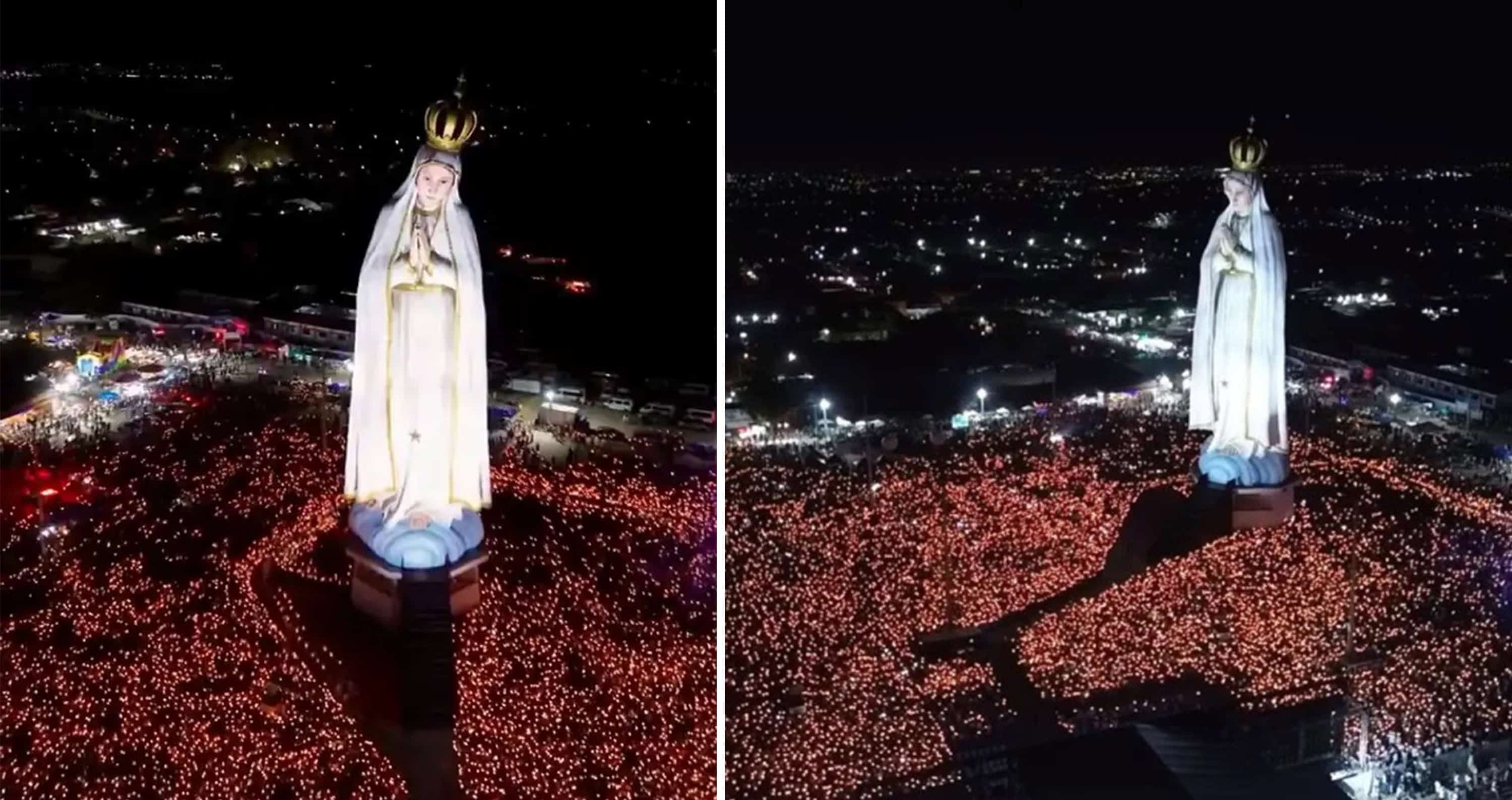 Brasil inaugura monumental estatua de la Vírgen, la más grande del mundo