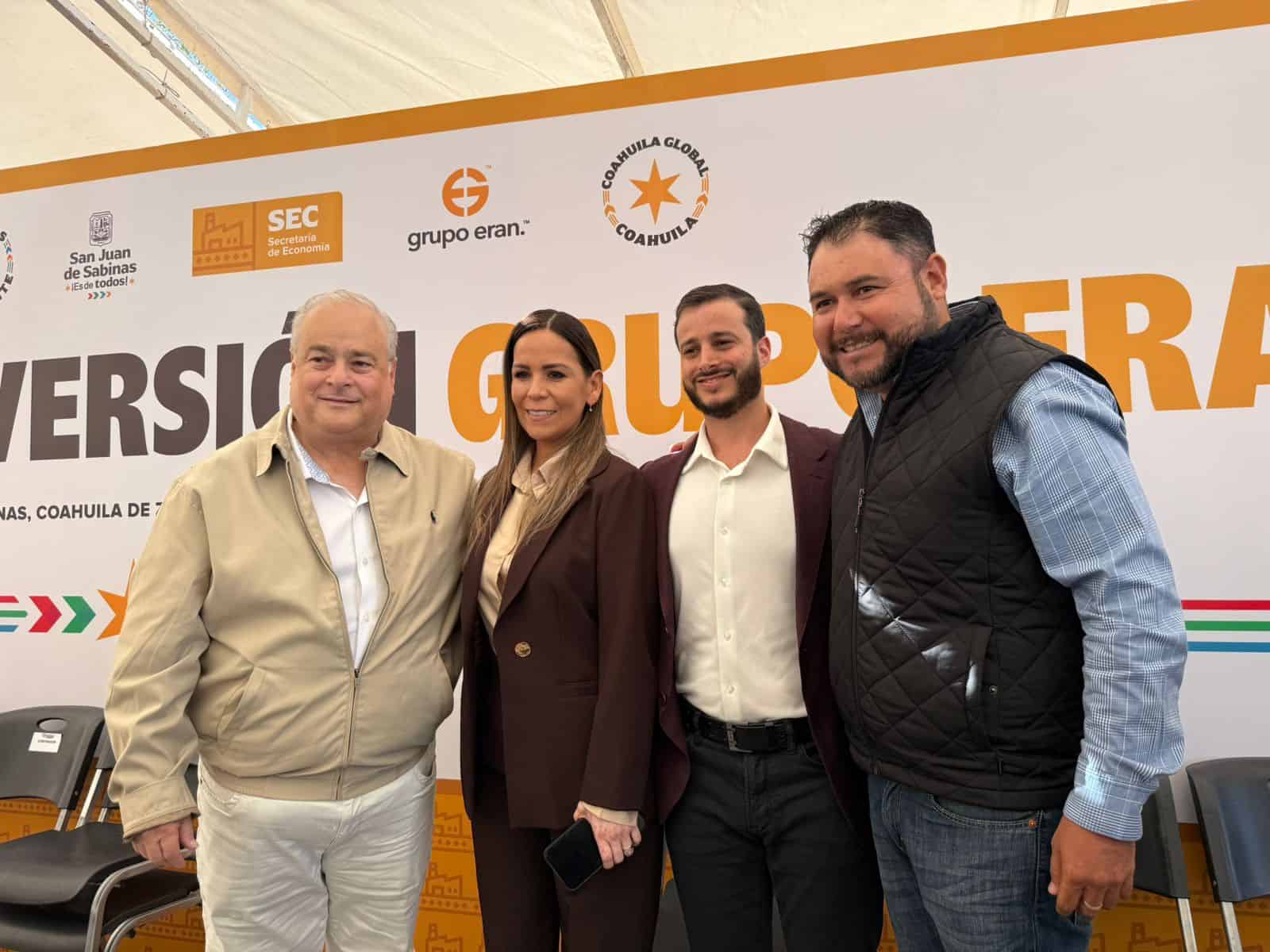 Adolfo García destaca inversión de Grupo ERAN en Nueva Rosita