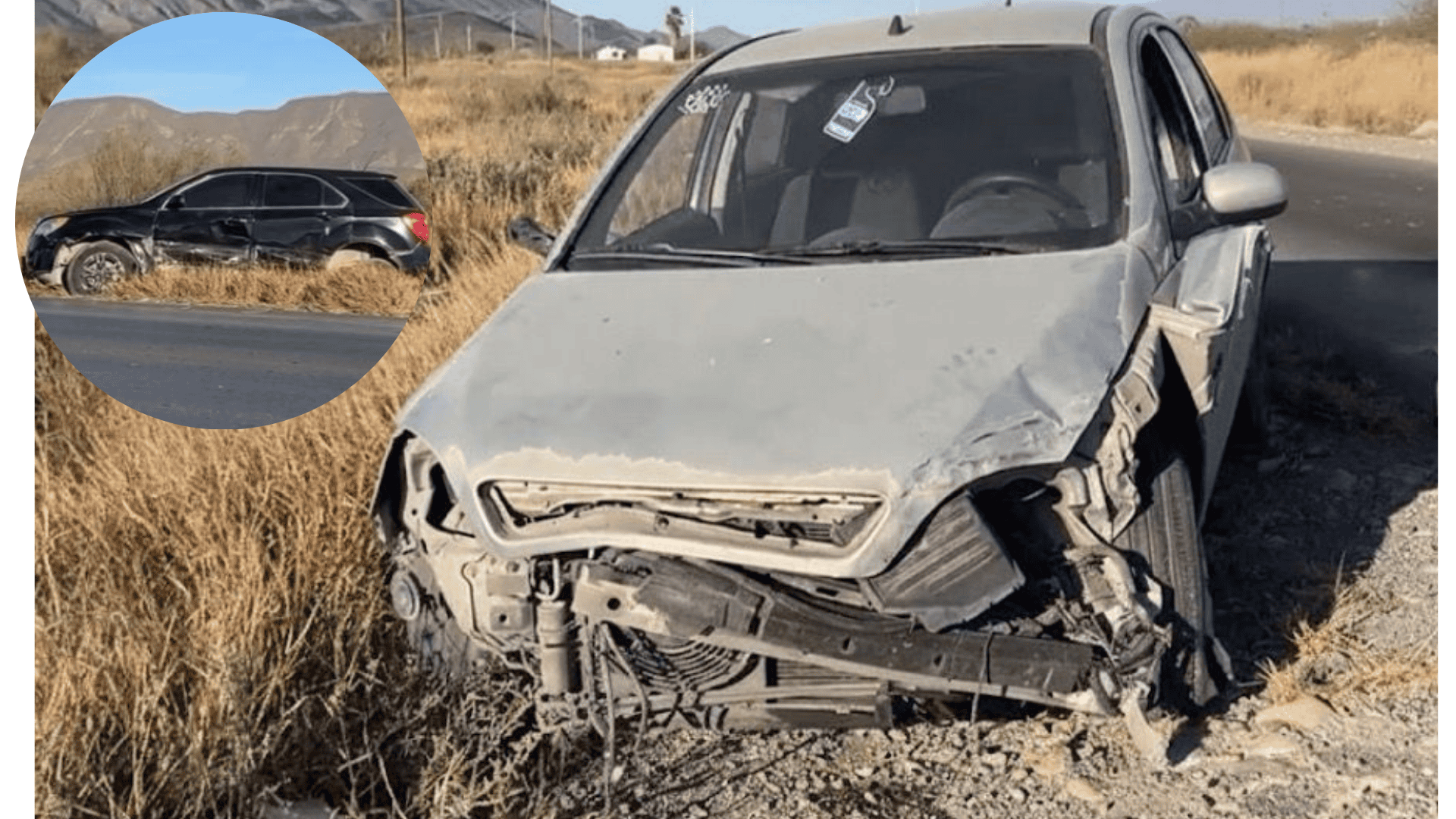 Accidente en carretera a Los Pinos involucra tres vehículos sin lesionados