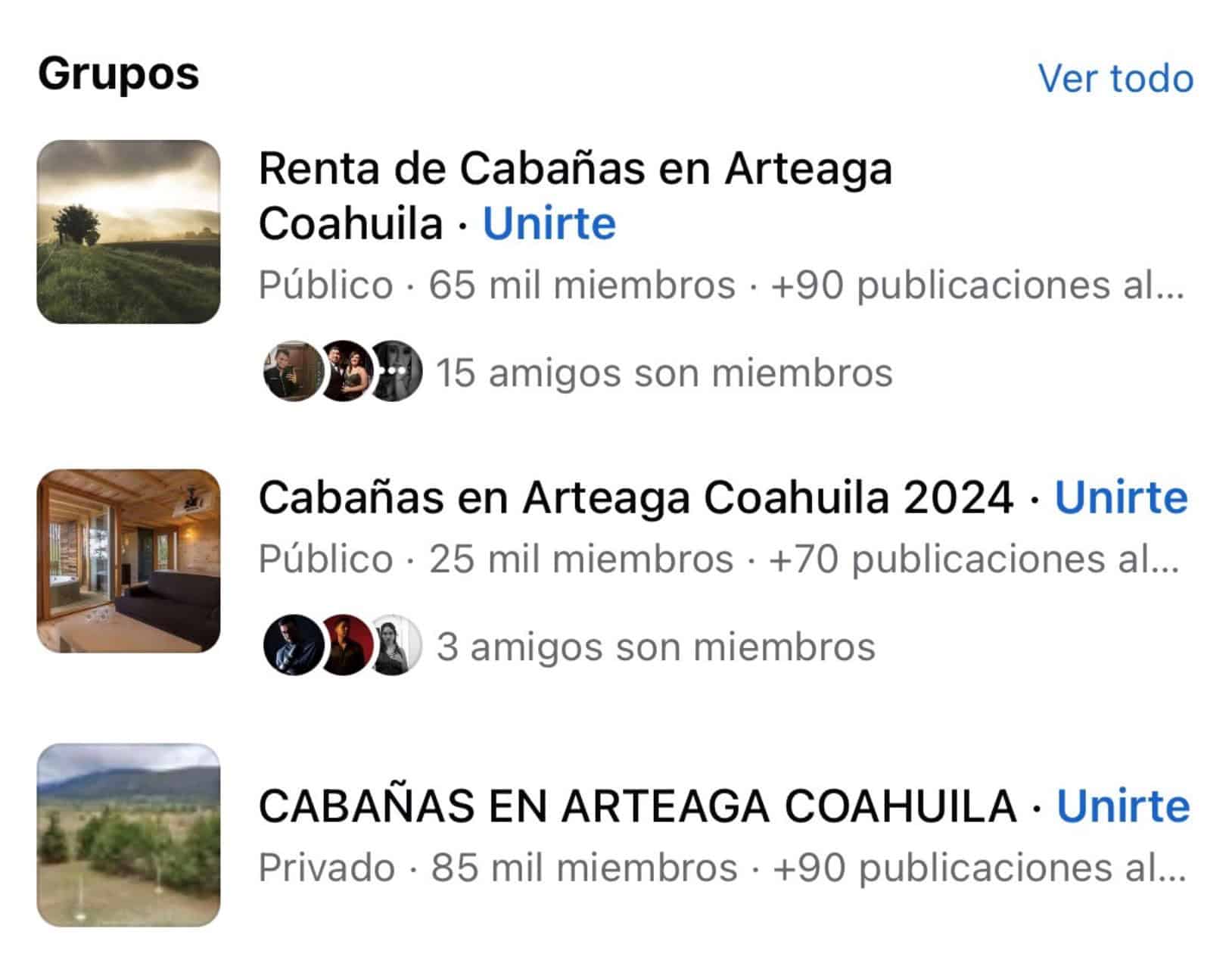 Cabañas turísticas en Arteaga, Coahuila sin registro oficial