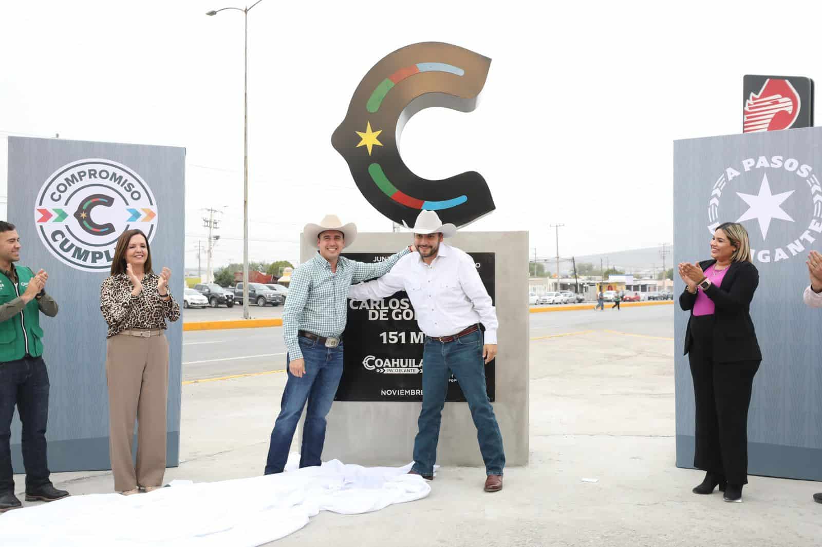 Gobernador Manolo Jiménez entrega modernización del libramiento en Monclova