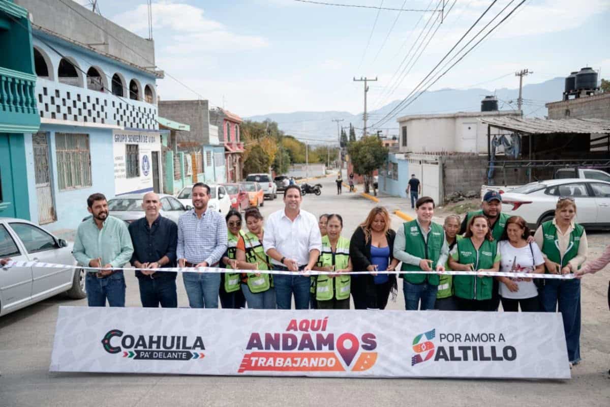 Javier Díaz González entrega recarpeteo en Avenida del Rosal: Saltillo avanza