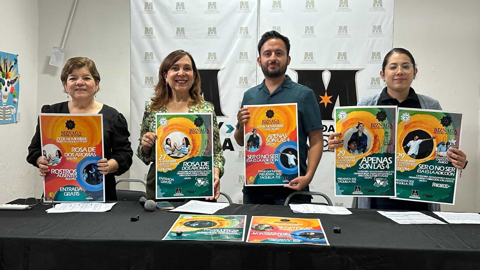 Anuncian la Muestra de Teatro Biznaga 2025 en Monclova: del 26 al 29 de noviembre