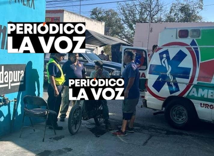 El conductor de la moto resultó lesionado al estrellarse contra el vidrio lateral