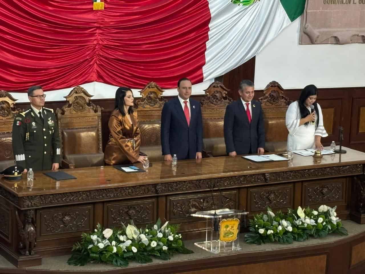 Manolo Jiménez destaca inversión en seguridad durante su Informe de Gobierno