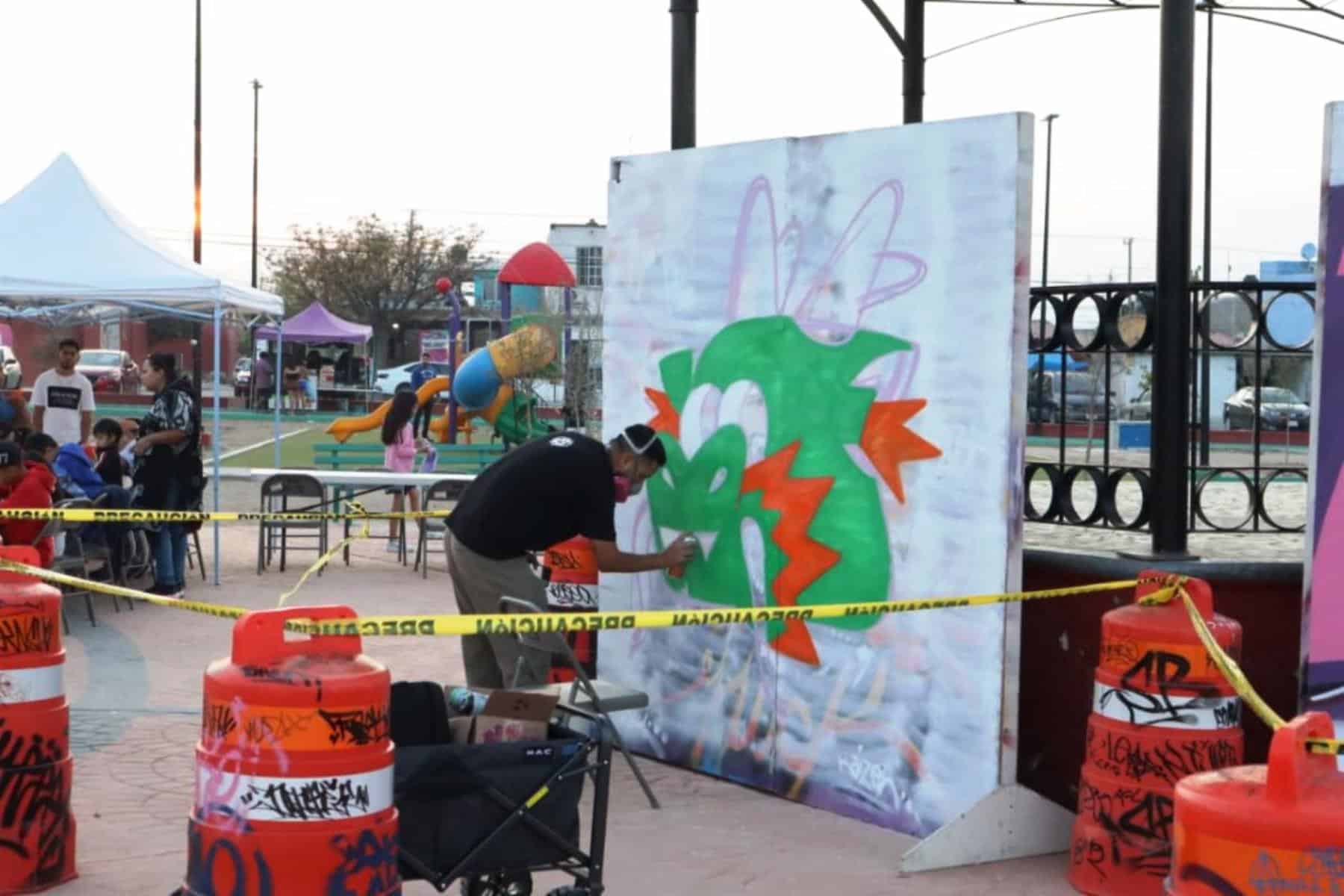 La Ruta Más Creativa lleva arte urbano a Saltillo: grafitis en Mirasierra