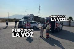 Trailero circula en sentido contrario y provoca brutal choque frontal en el Libramiento 