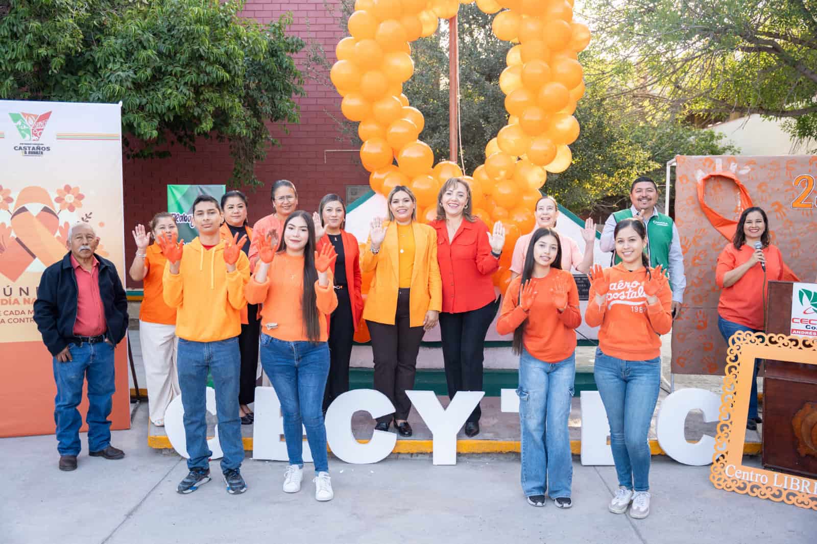 Yesica Sifuentes Zamora promueve el Día Naranja en Castaños para prevenir violencia
