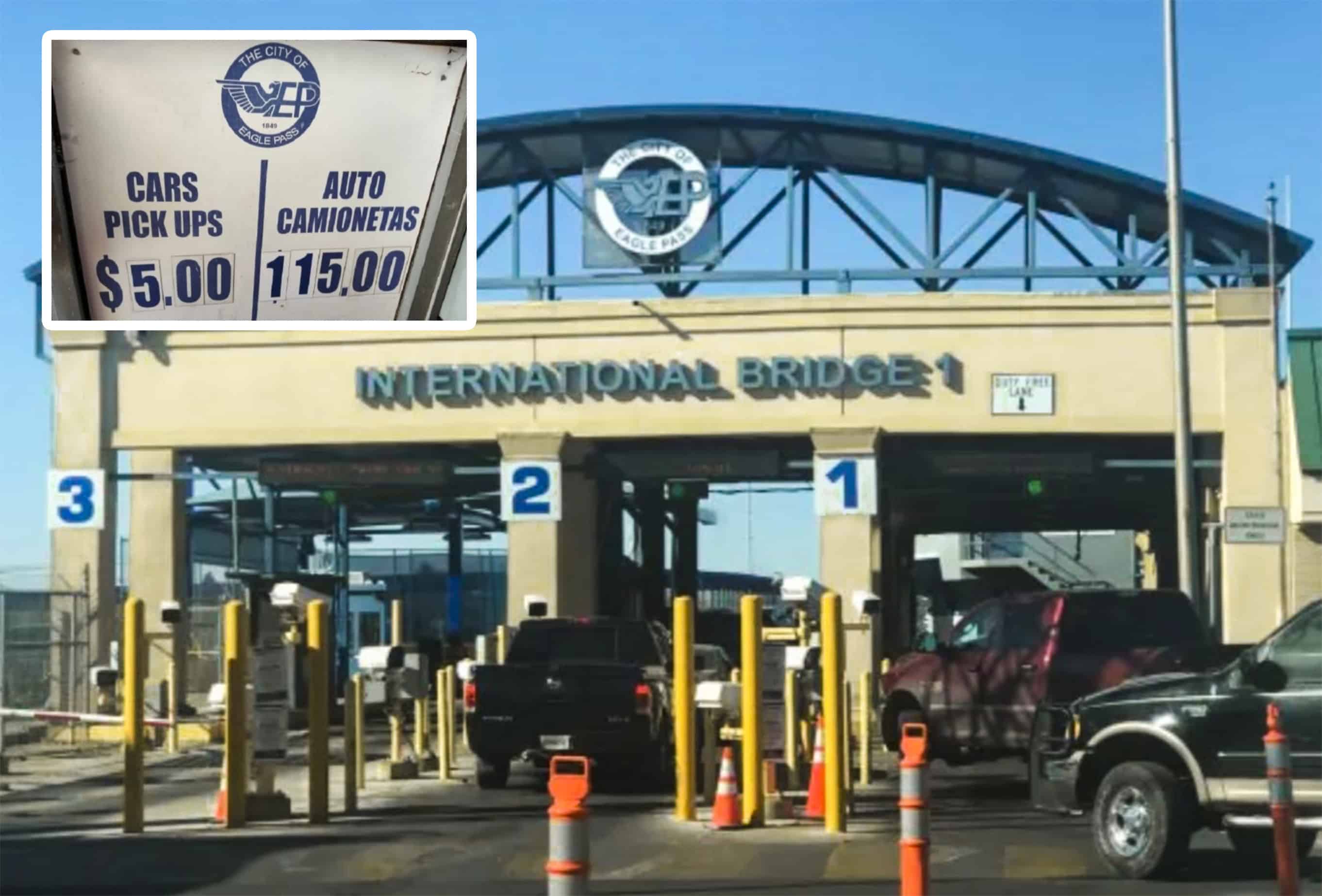 Cobran cruce a tipo  de cambio INFLADO en Eagle Pass