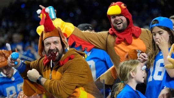 Récord de Lions y Cowboys en Acción de Gracias: cifras y datos