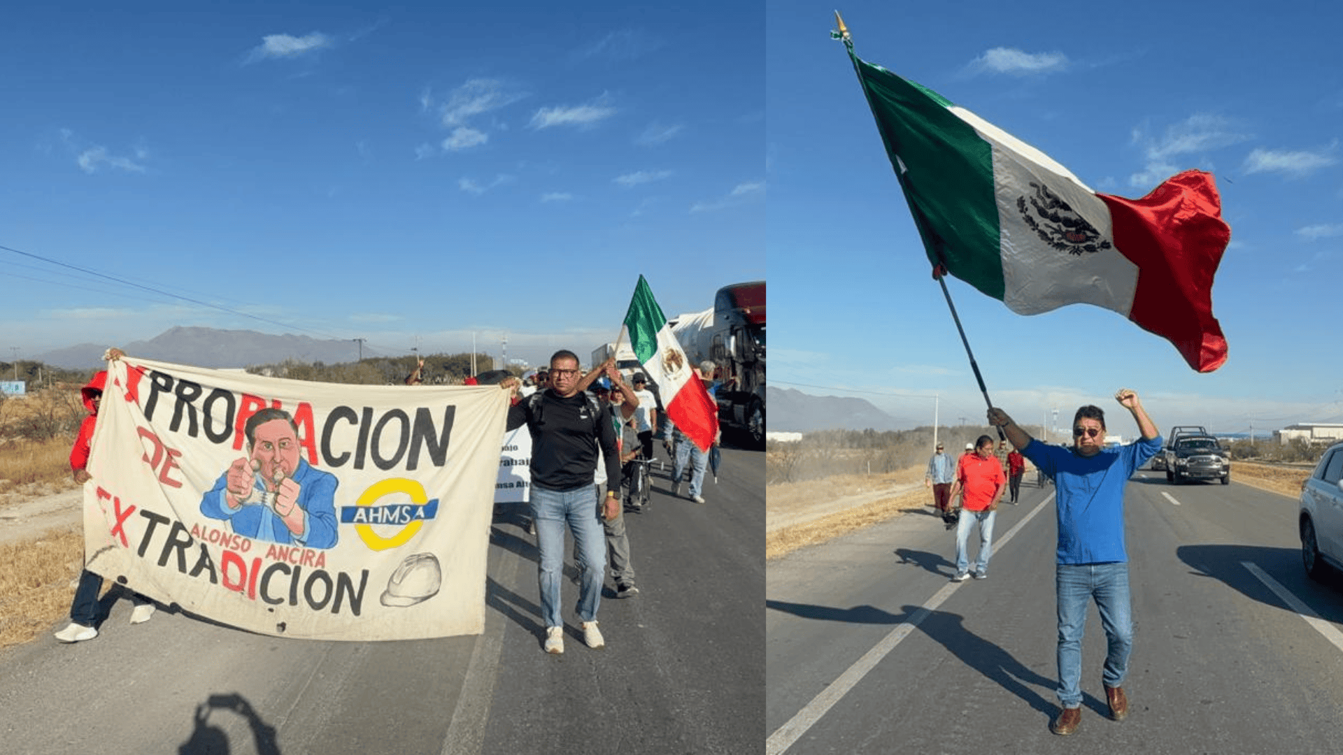 Exobreros de AHMSA regresan a Monclova, pero con la mirada puesta en la Ciudad de México
