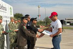 Clausura del Servicio Militar Nacional en Frontera Coahuila: 85 jóvenes graduados