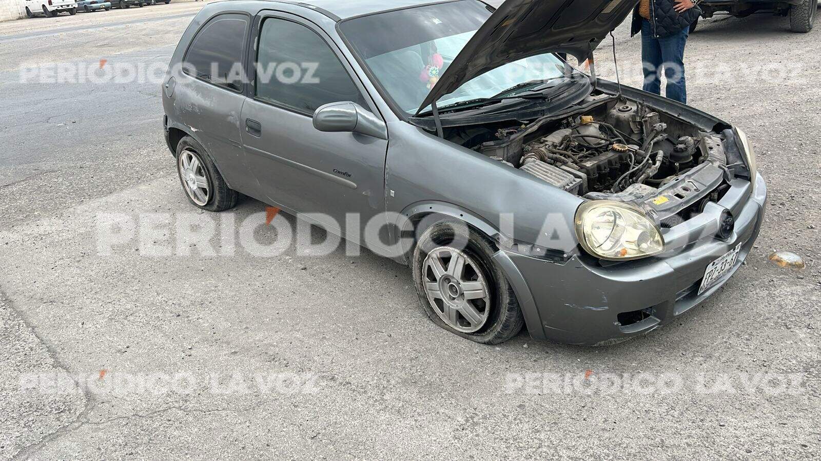 Mujer sufre crisis nerviosa tras explosión de neumático en Frontera