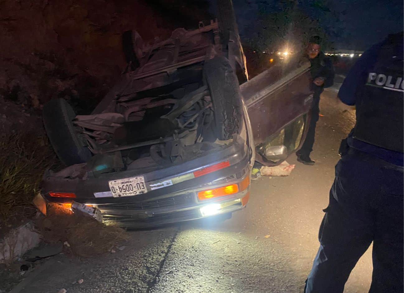 Accidente en la Saltillo-Monterrey deja a un adulto mayor herido