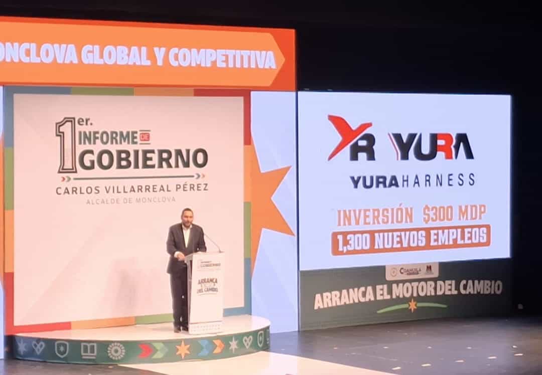 Carlos Villarreal Pérez anuncia llegada de YURAHARNESS a Monclova: 1,300 empleos