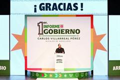 Manolo Jiménez respalda informe de Carlos Villarreal en Monclova