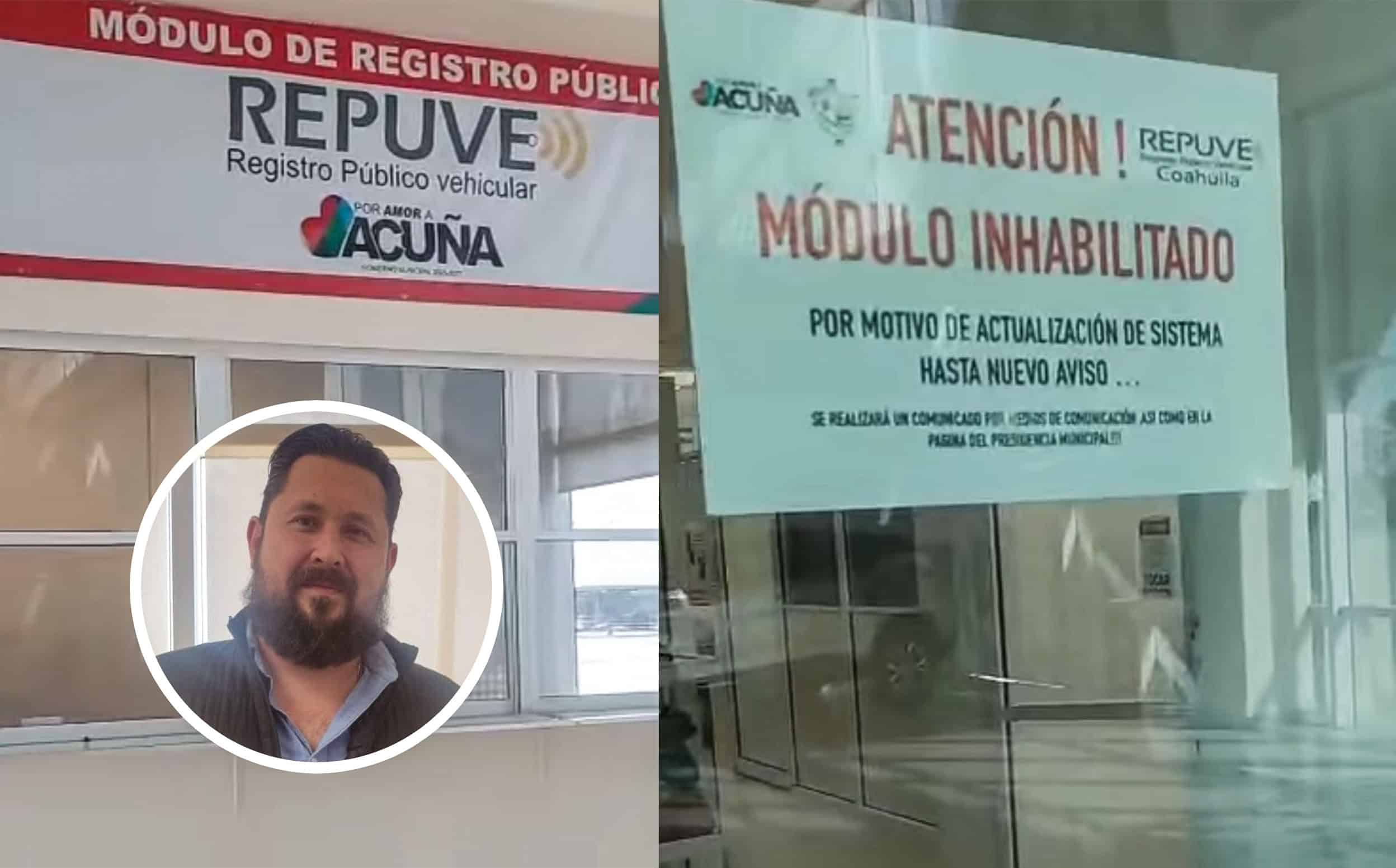 REPUVE sigue cerrado en Ciudad Acuña y trámites quedarían detenidos hasta 2026