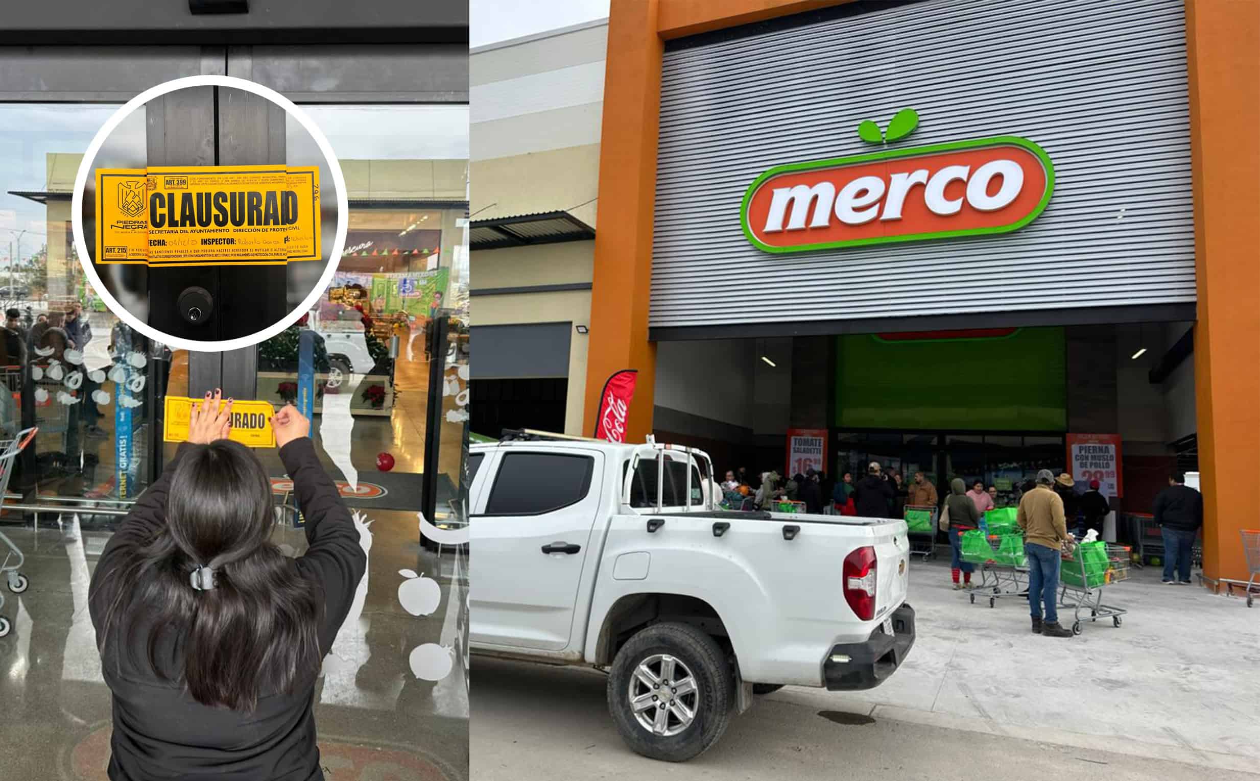 Clausuran nueva tienda Merco en Piedras Negras por falta de permisos