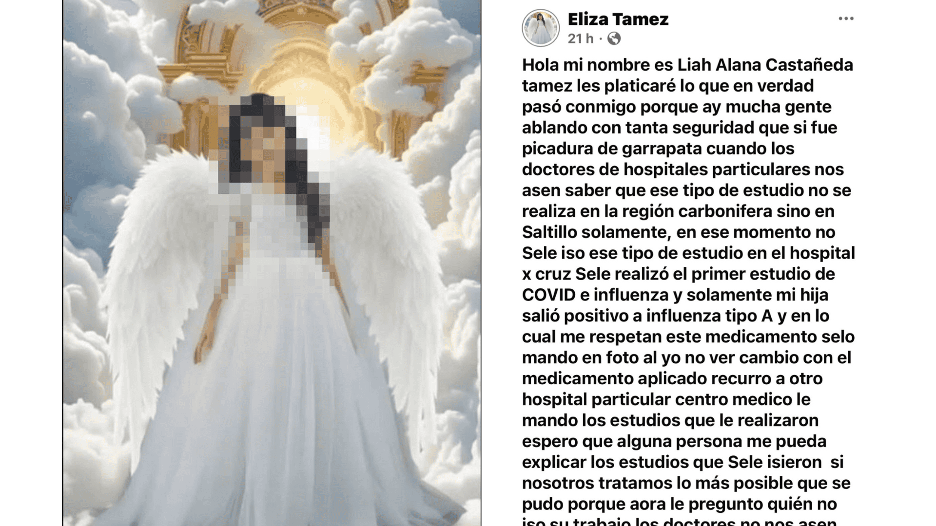 Fallece Liah Alana en IMSS de Nueva Rosita: madre denuncia desinformación