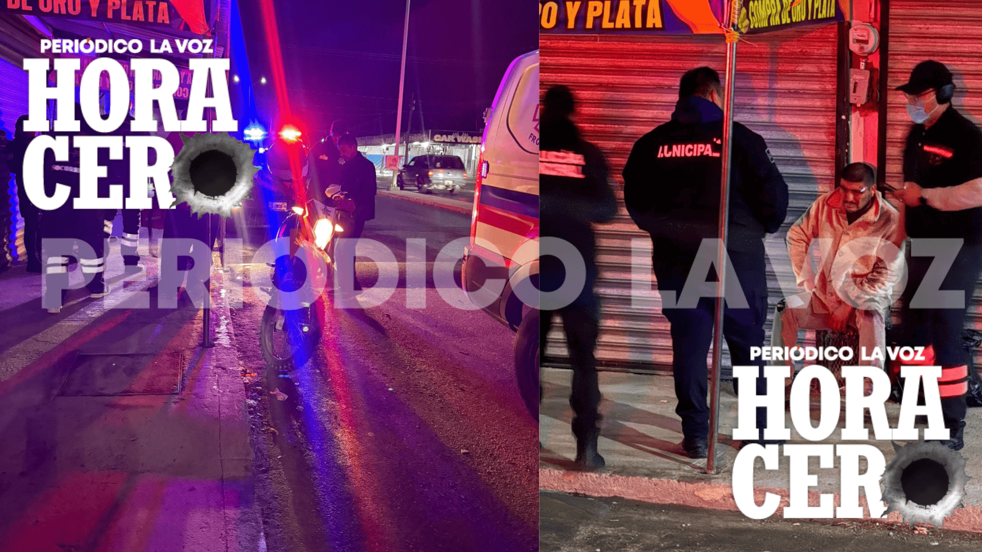 Motociclista Juan Urbina resulta lesionado tras accidente en Frontera