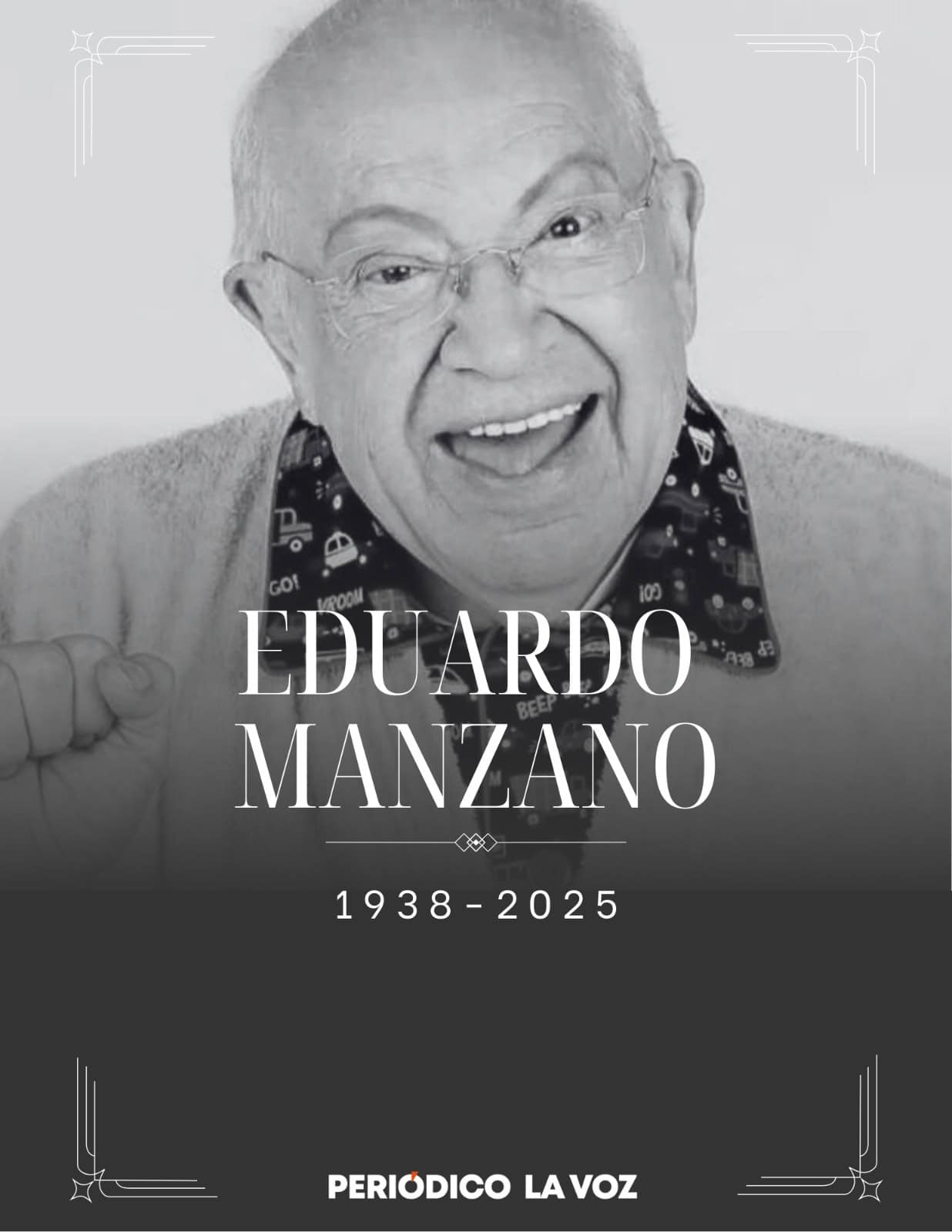 El Polivoz, Eduardo Manzano, fallece a los 87 años, dejando un legado en la comedia